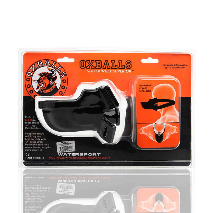 Oxballs - Watersport Strap-On Gag - Zwart-Laced-up.nl