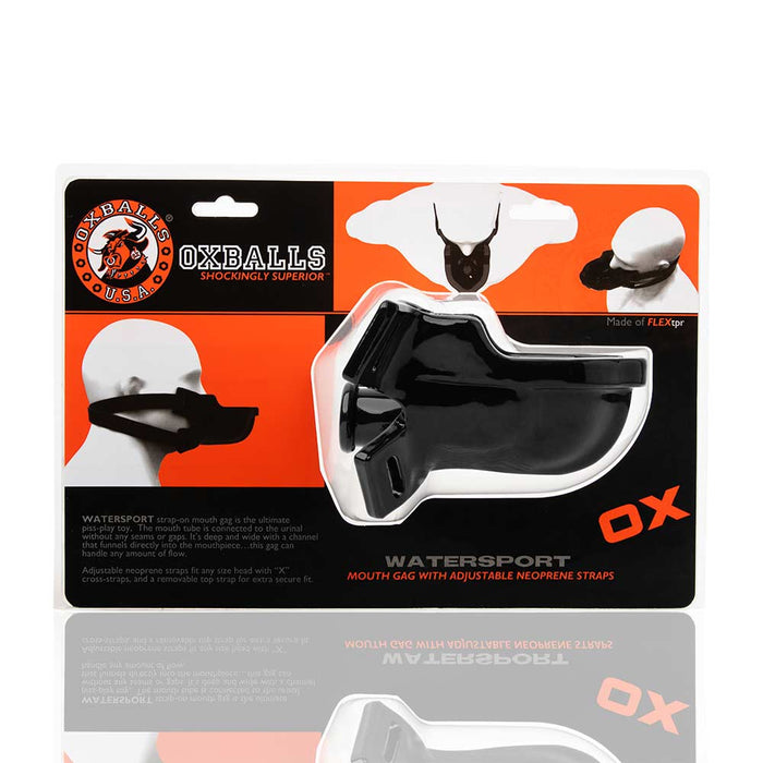 Oxballs - Watersport Strap-On Gag - Zwart-Laced-up.nl