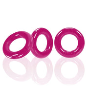 Oxballs - Willy - Cockring - 3 stuks - Hot Pink-Laced-up.nl