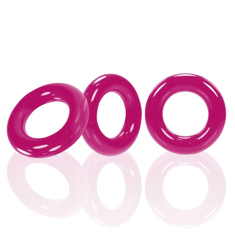 Oxballs - Willy - Cockring - 3 stuks - Hot Pink-Laced-up.nl