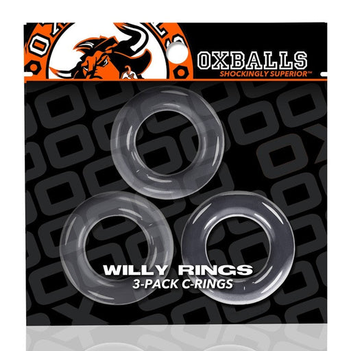 Oxballs - Willy - Cockring - 3 stuks - Transparant-Laced-up.nl