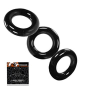 Oxballs - Willy - Cockring - 3 stuks - Zwart-Laced-up.nl
