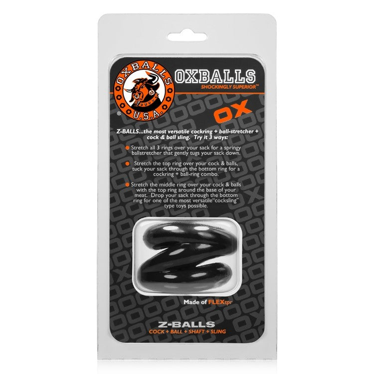 Oxballs - Z-Balls Ballstretcher - Zwart-Laced-up.nl