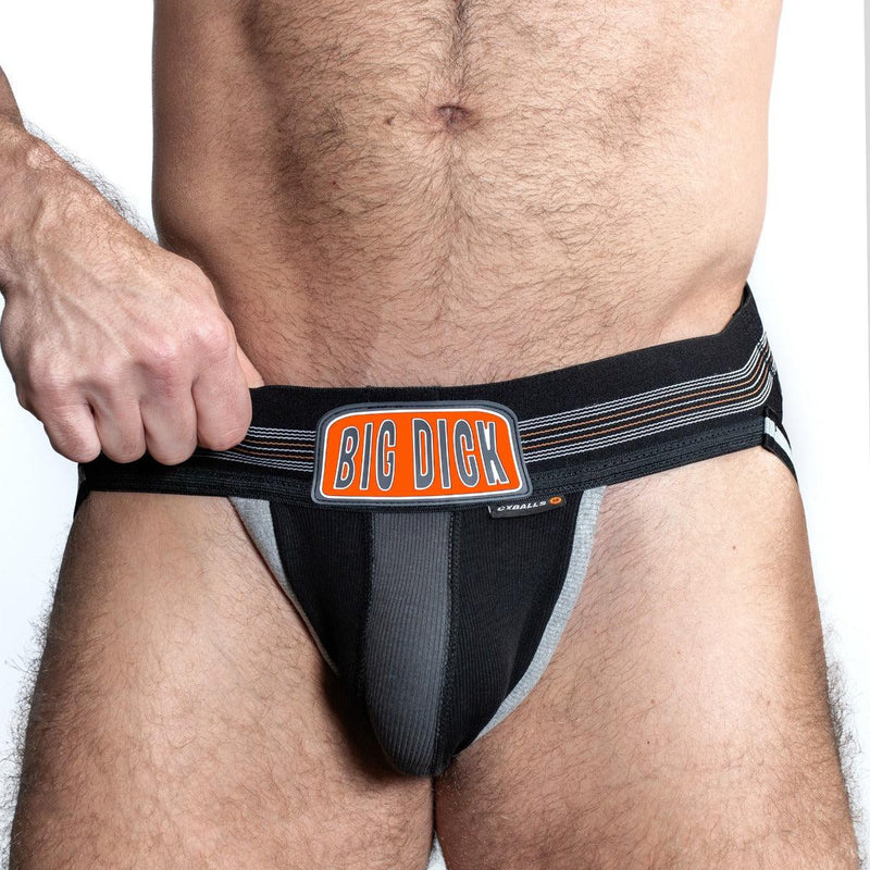 Oxjok Bulger - Pumper Slider Jockstrap - Voor Groter Geschapen Mannen - Black Iron-laced-up.nl