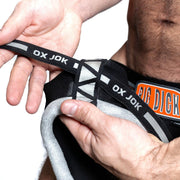 Oxjok Bulger - Pumper Slider Jockstrap - Voor Groter Geschapen Mannen - Black Iron-laced-up.nl