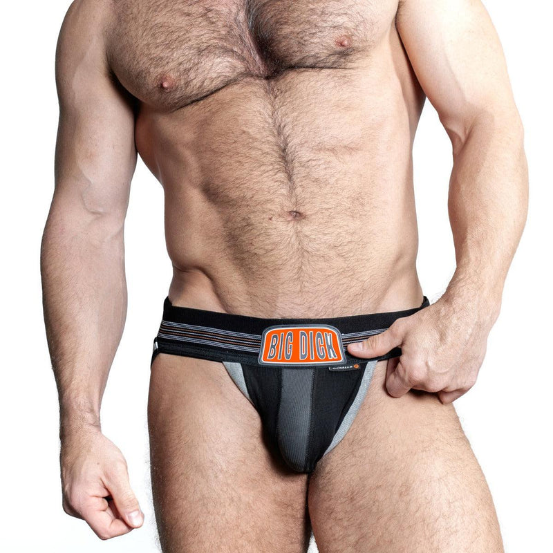 Oxjok Bulger - Pumper Slider Jockstrap - Voor Groter Geschapen Mannen - Black Iron-laced-up.nl