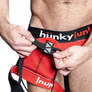 Oxjok Hunker - Comfy Pouch Slider Jockstrap - Red Hot-laced-up.nl