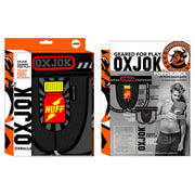 Oxjok Popperjock - 3D Rubber Huffer Jockstrap - Zwart/Rood-laced-up.nl