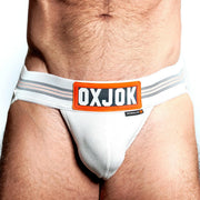 Oxjok Slingjock - Upthrust Slider Jockstrap - Ingebouwde Cockring - Met opbergvakje - White Snow-laced-up.nl