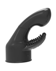 POWER Opzetstuk Wand Vibrator Dual Stimulation - Zwart-Laced-up.nl