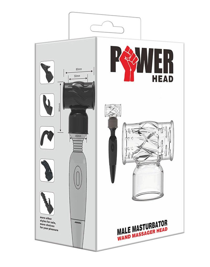 POWER Opzetstuk Wand Vibrator Hummer Male - Transparant-Laced-up.nl
