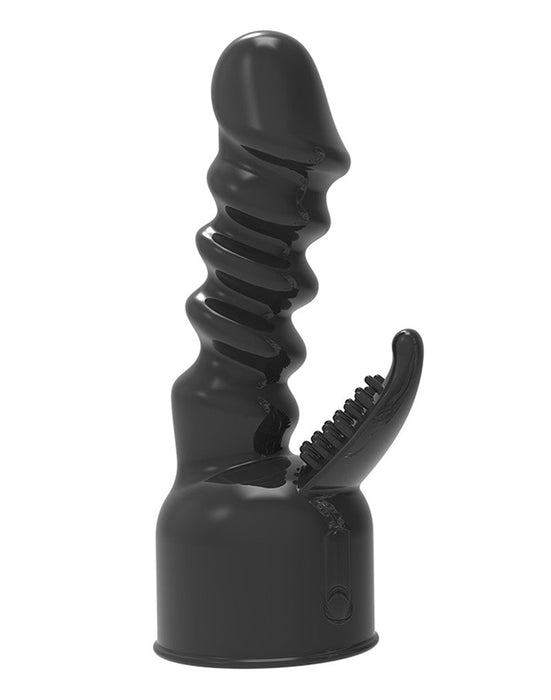 POWER Opzetstuk Wand Vibrator Super Dong - Zwart-Laced-up.nl