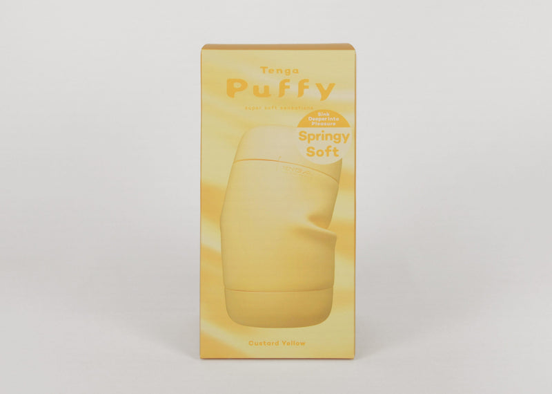 Tenga - Puffy Masturbator - Custard Yellow-laced-up.nl