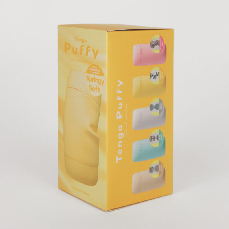 Tenga - Puffy Masturbator - Custard Yellow-laced-up.nl
