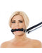 Rimba - Paardenbit gag Met leidsels Leer - Zwart-Laced-up.nl