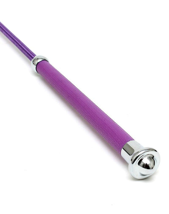 Paardrijzweep Met Flapje 65 cm - Paars-Laced-up.nl
