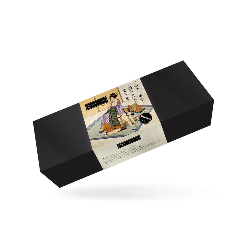 Liebe Seele - Samurai - Stoere Lederen Blinddoek - Zwart-laced-up.nl