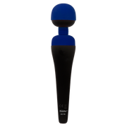 PalmPower - Recharge Wand Massager - Flexibele Kop - Blauw/Zwart-Erotiekvoordeel.nl
