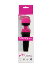 PalmPower - Wiederaufladbarer Stabvibrator - Wasserdicht - Rosa/Schwarz - Laced-up.nl