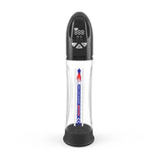 Passion Pump - Elektrische Penispomp - Waterproof - 31 cm - Zwart/Transparant-Erotiekvoordeel.nl