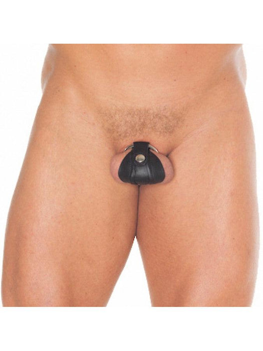 Penis dwangbuis Met Cockring En Verstelbaar Met Drukknopen-Laced-up.nl