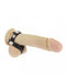 Rimba - Penis Strap met Ballenspreider - Leder - Verstelbaar - Zwart-Erotiekvoordeel.nl