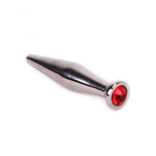 Kiotos - Penisplug - Glad RVS - Rood Kristal-Laced-up.nl