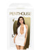 Penthouse - Mini Jurkje Met Open rug Heart Rob - Wit-Erotiekvoordeel.nl