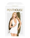 Penthouse - V-hals mini-jurk Met String EARTH-SHAKER - Wit-Laced-up.nl