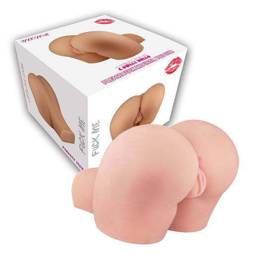 Perfect Toys - Mega Masturbator - Large Double Hole L Van bijna 10 kg! - Lichte Huidskleur-Laced-up.nl