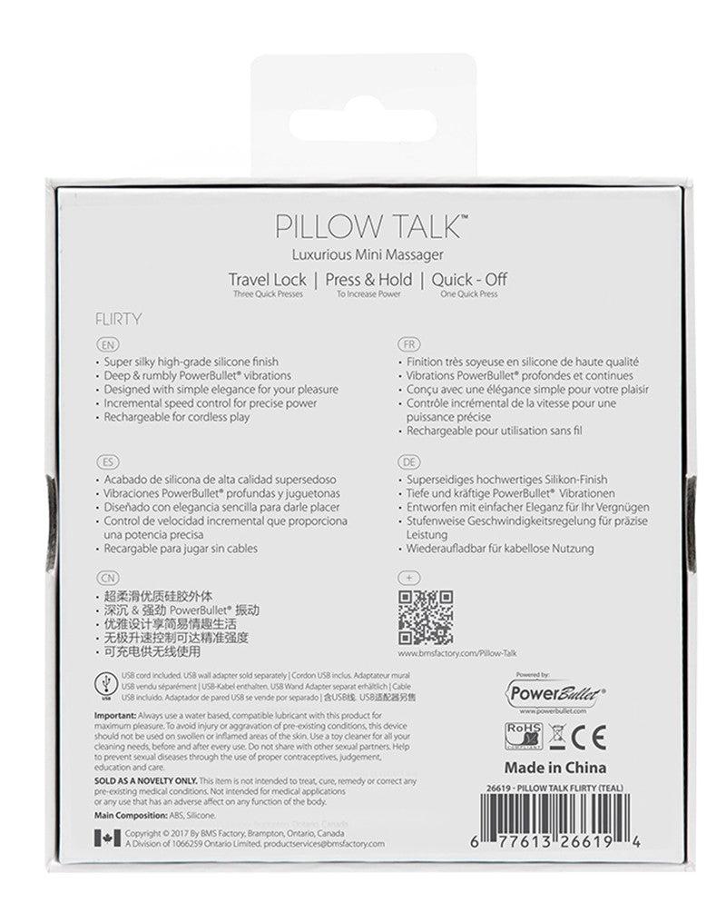 Pillow Talk - Flirty - Mini Vibrator - Lichtblauw-Laced-up.nl