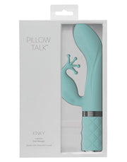 Pillow Talk - Kinky - Rabbit Vibrator - Lichtblauw-Laced-up.nl
