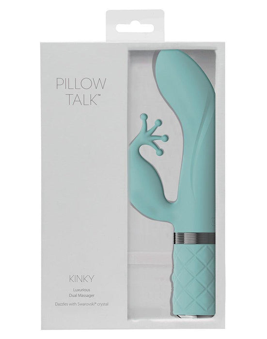 Pillow Talk - Kinky - Rabbit Vibrator - Lichtblauw-Laced-up.nl