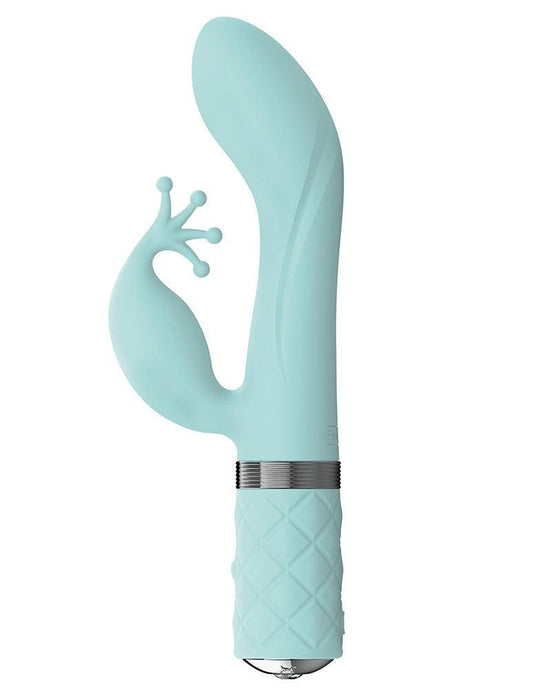 Pillow Talk - Kinky - Rabbit Vibrator - Lichtblauw-Laced-up.nl