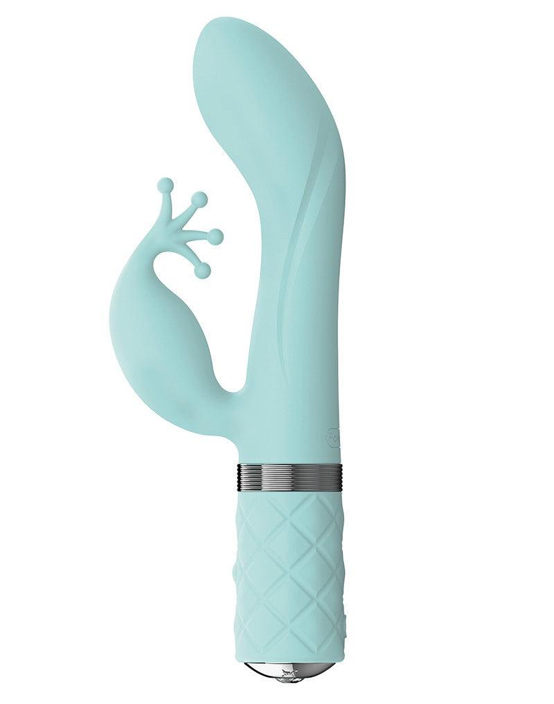 Pillow Talk - Kinky - Rabbit Vibrator - Lichtblauw-Erotiekvoordeel.nl
