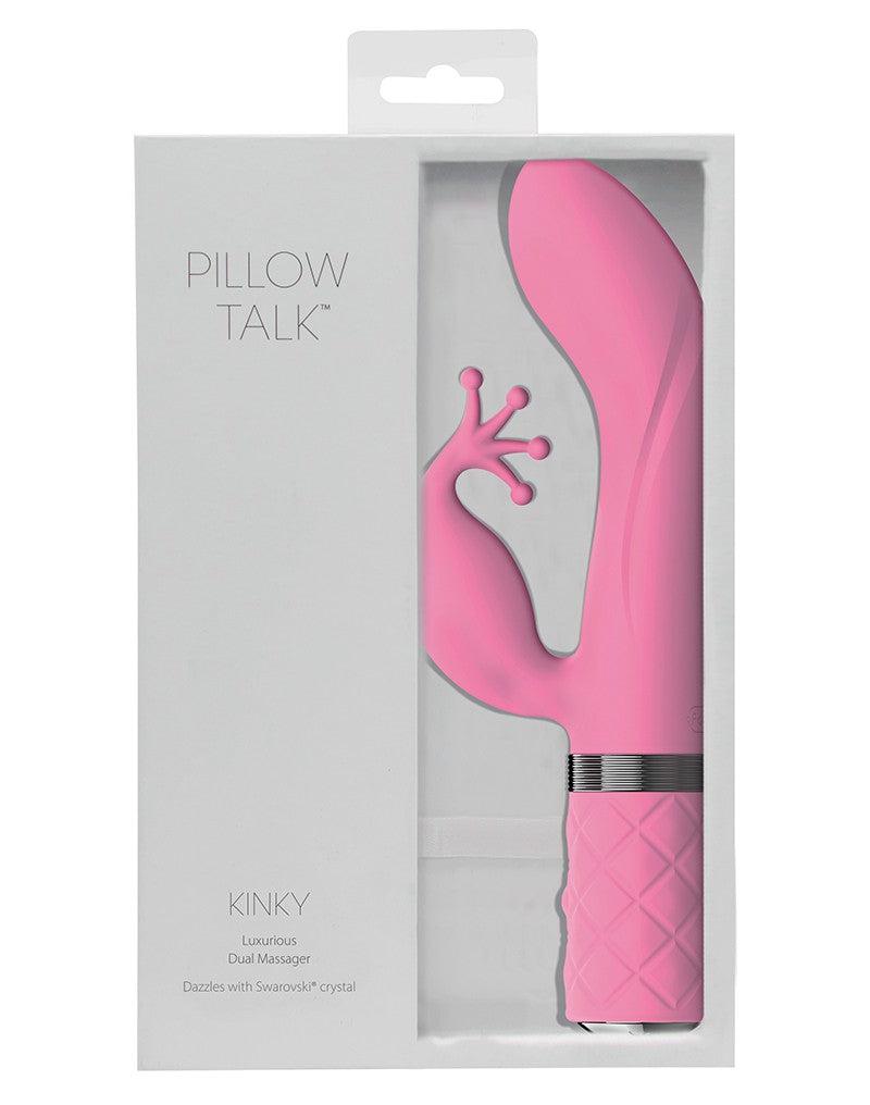 Pillow Talk - Kinky - Rabbit Vibrator - Lichtroze-Laced-up.nl