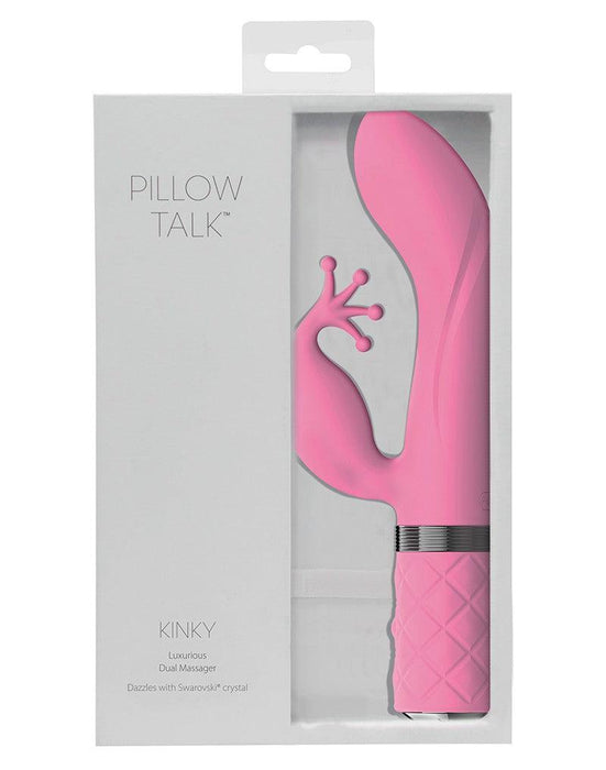 Pillow Talk - Kinky - Rabbit Vibrator - Lichtroze-Laced-up.nl