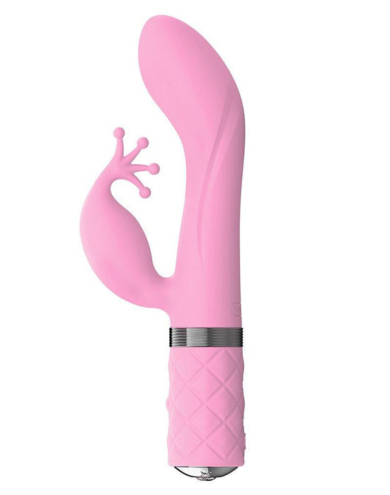 Pillow Talk - Kinky - Rabbit Vibrator - Lichtroze-Laced-up.nl