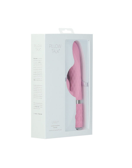 Pillow Talk - Lively - Rabbit Vibrator - Lichtroze-Laced-up.nl