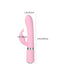 Pillow Talk - Lively - Rabbit Vibrator - Lichtroze-Laced-up.nl