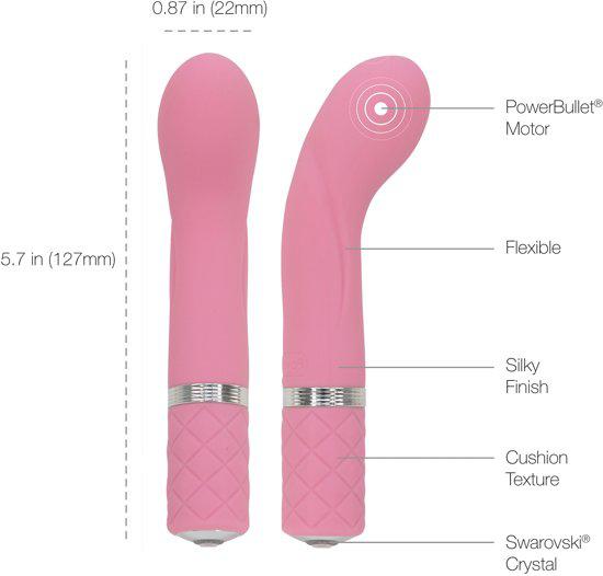 Pillow Talk - Racy - Mini Vibrator - Lichtroze-Laced-up.nl