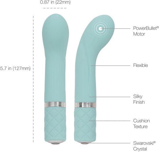 Pillow Talk - Racy - Mini Vibrator - Lichtblauw-Laced-up.nl