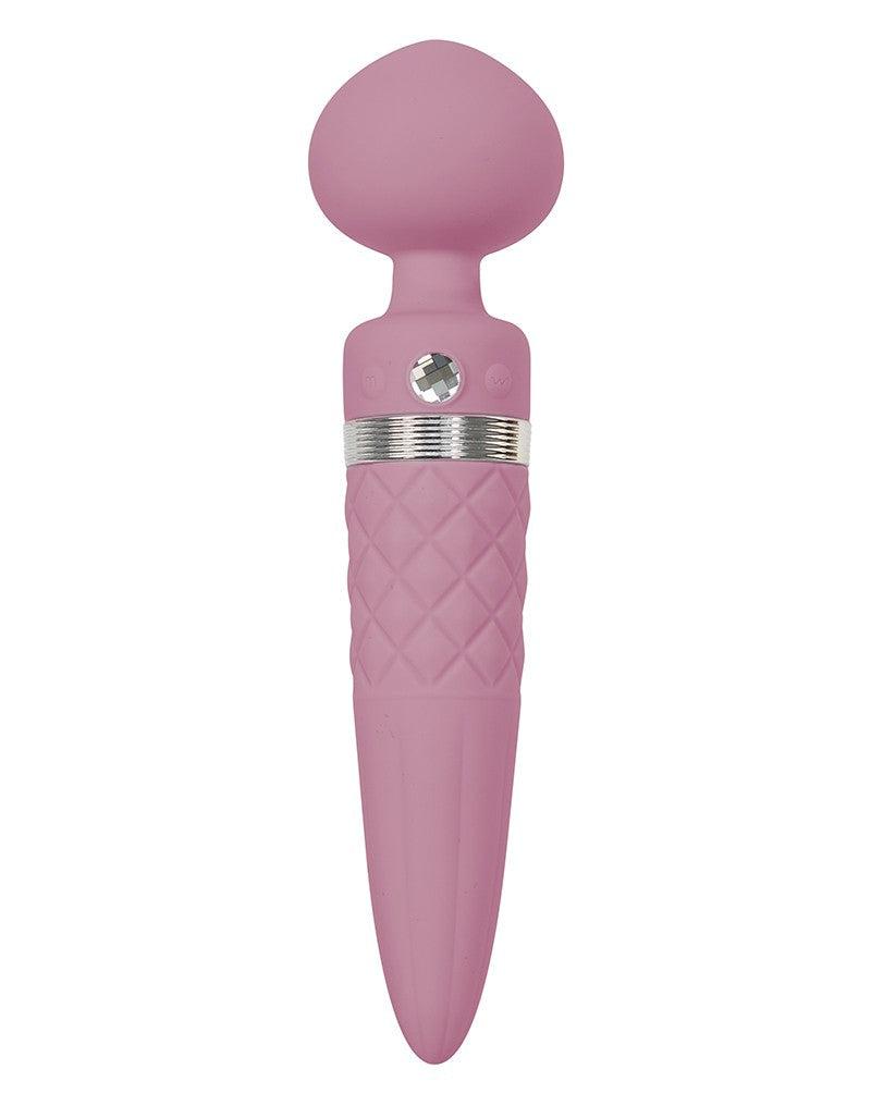 Pillow Talk - Sultry - Roterende Wand & G-spot Vibrator - Met verwarmingsfunctie - Dusty Rose-Erotiekvoordeel.nl