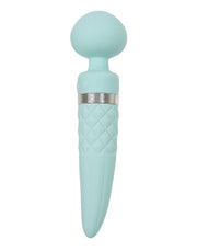 Pillow Talk - Sultry - Roterende Wand & G-spot Vibrator - Met verwarmingsfunctie - Lichtblauw-Erotiekvoordeel.nl