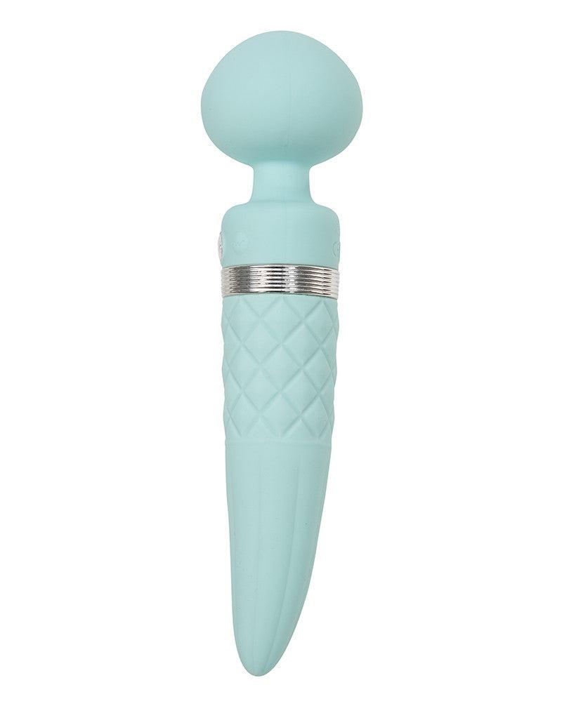 Pillow Talk - Sultry - Roterende Wand & G-spot Vibrator - Met verwarmingsfunctie - Lichtblauw-Erotiekvoordeel.nl