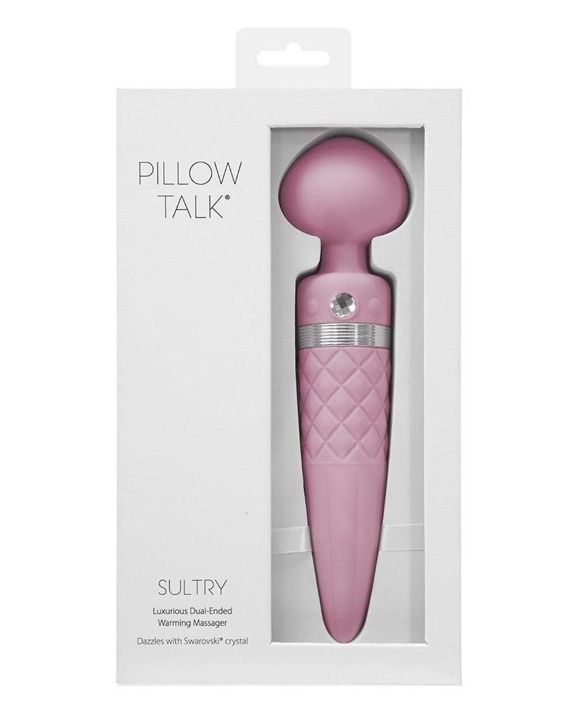 Pillow Talk - Sultry - Roterende Wand & G-spot Vibrator - Met verwarmingsfunctie - Dusty Rose-Erotiekvoordeel.nl