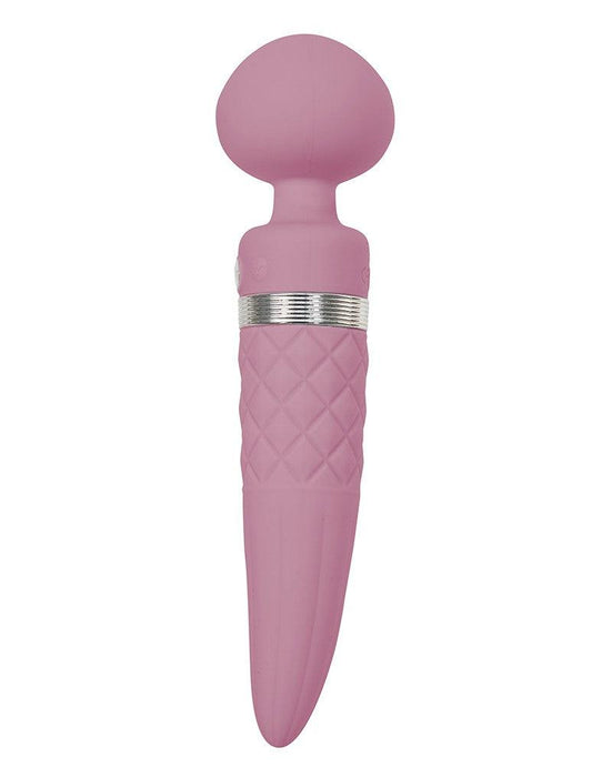 Pillow Talk - Sultry - Roterende Wand & G-spot Vibrator - Met verwarmingsfunctie - Lichtroze-Laced-up.nl