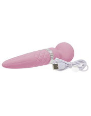 Pillow Talk - Sultry - Roterende Wand & G-spot Vibrator - Met verwarmingsfunctie - Dusty Rose-Erotiekvoordeel.nl