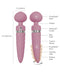 Pillow Talk - Sultry - Roterende Wand & G-spot Vibrator - Met verwarmingsfunctie - Lichtroze-Laced-up.nl