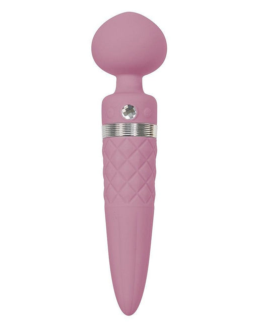 Pillow Talk - Sultry - Roterende Wand & G-spot Vibrator - Met verwarmingsfunctie - Lichtroze-Laced-up.nl